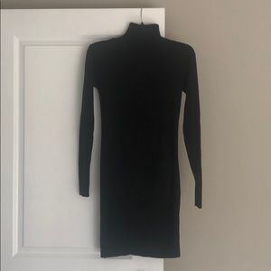 Black sweater dress